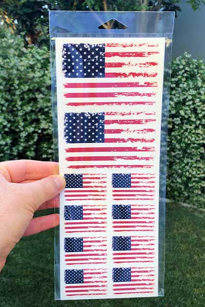 Star-Spangled Window Clings