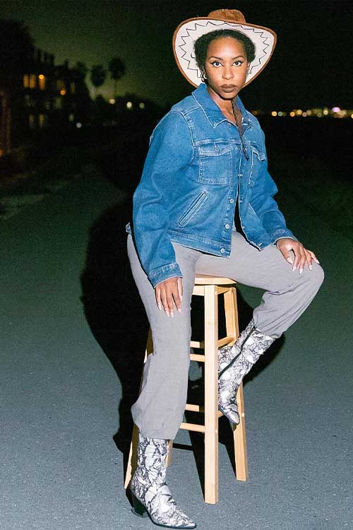 30 Black Cowgirl Outfits for Black Women That Redefine Western Style 9 Urban Cowgirl Under the Stars