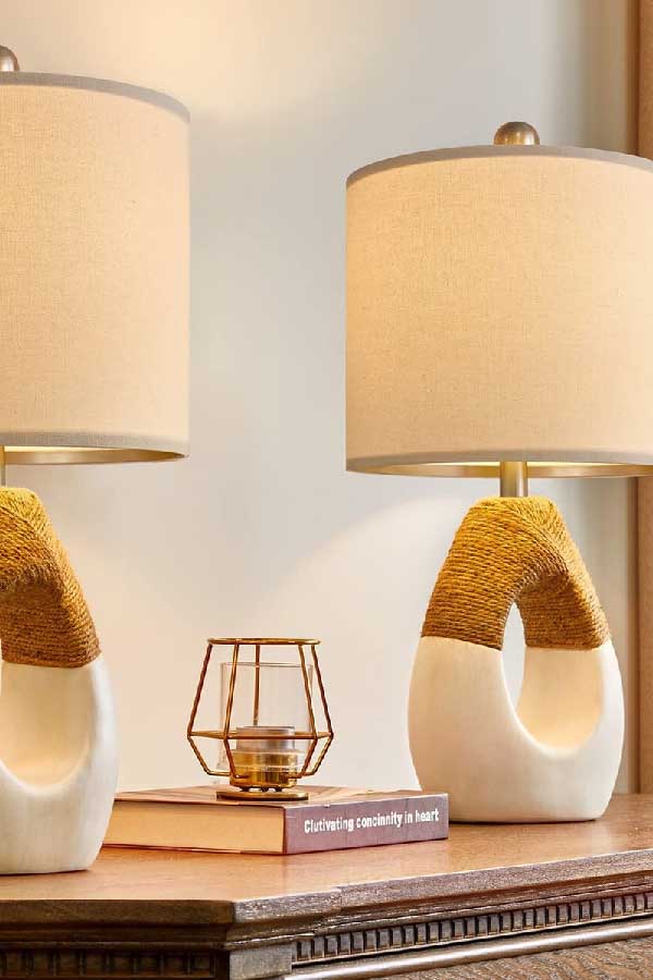 31+ Boho Living Room Ideas That Effortlessly Blend Comfort and Chic Vibes 24 Use Wicker or Rattan Lamps