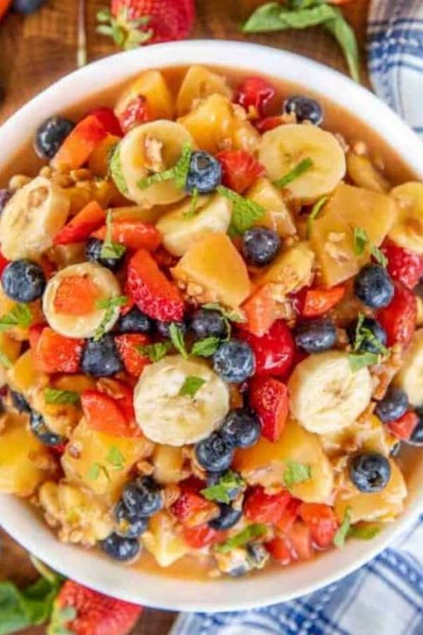 21 4th of July Foods to Enjoy the Taste of Freedom on Independence Day 15 Vanilla Pudding Fruit Salad