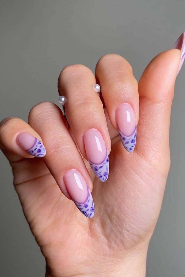 39 Elegant Summer Nails Designs To Upgrade Your Entire Look For The New Season 31 Vintage Purple Nails