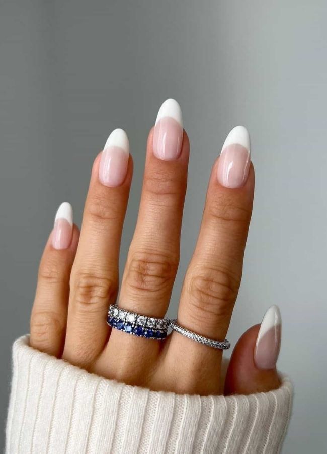 48 Super Trendy French Tip Nails and Manicure Designs You Will Instantly Love 16 White French Tips Simple Nails Design