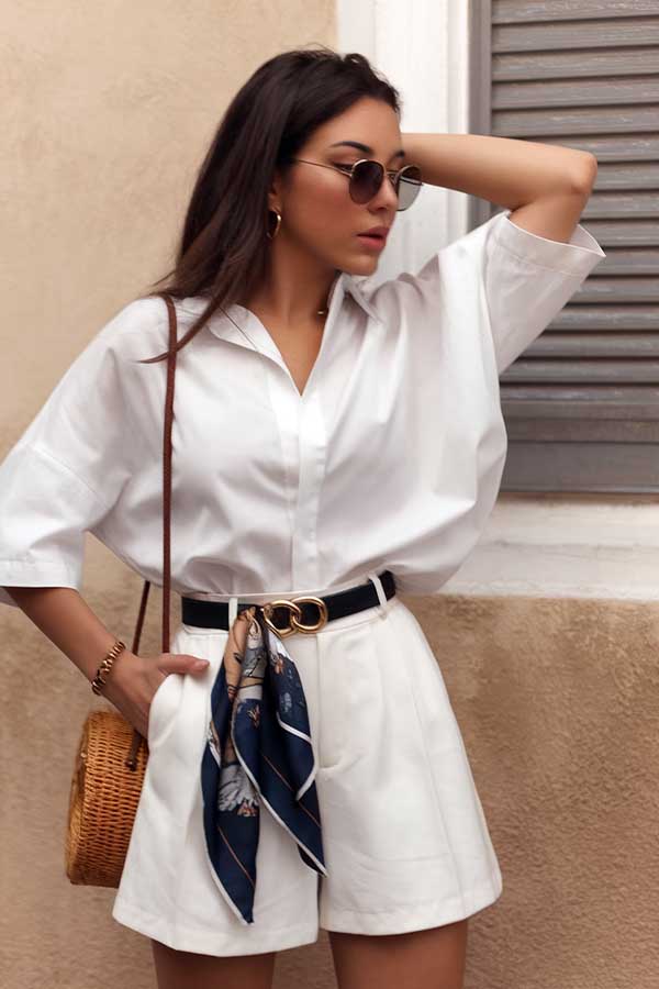 34 Summer Style Trends for 2025 You’ll Want to Wear 12 White Shirt and Tailored Short
