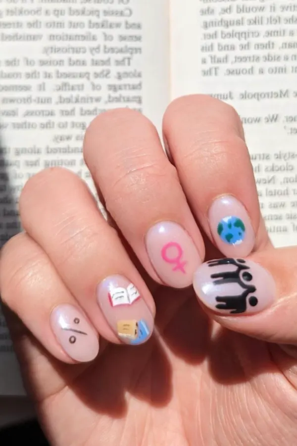 Academic Sociology-Inspired Nails