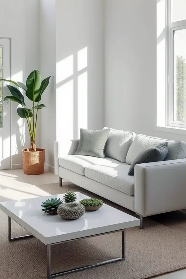 28 Minimalist Living Room Ideas That Feel Bigger 18 Add Life With Indoor Plants