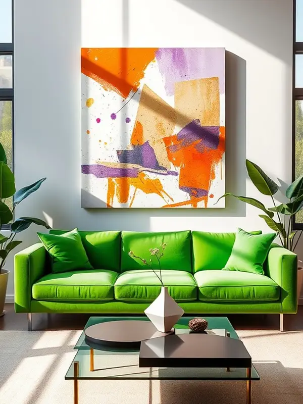 29 Green Couch Living Room Ideas with Bold Style 13 Art Filled Living Room