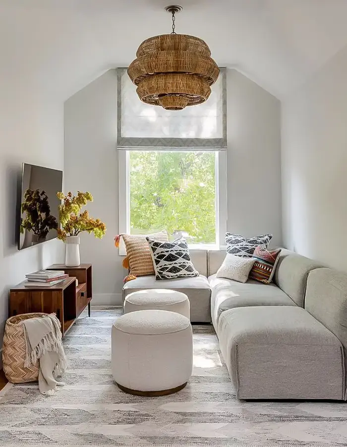 47 Narrow Living Room Decor Ideas That Maximize Space 44 Attic Space Feels Light and Open
