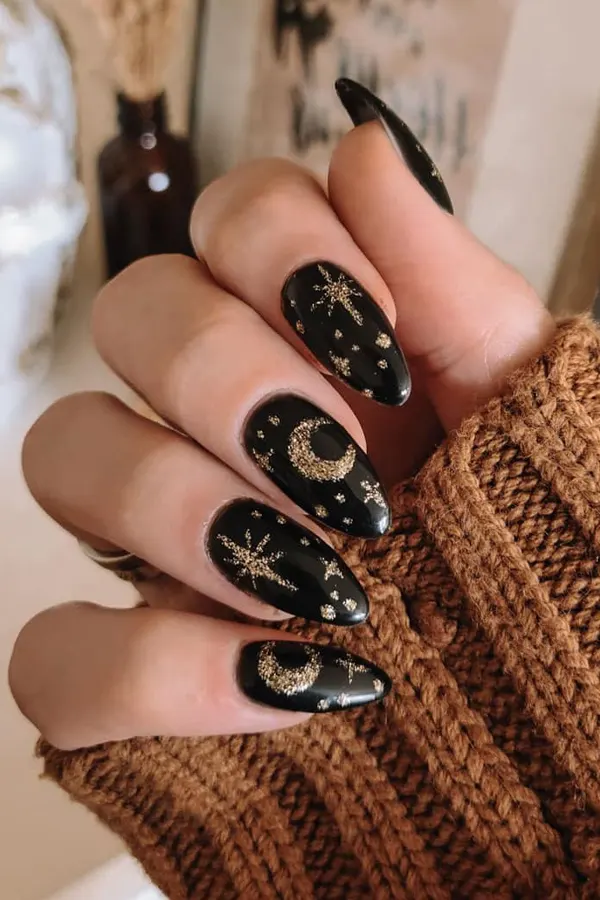 47 Cozy Cute Fall Nails Designs Autumn Mani Ideas You Must Try This Season 22 Autumn Evenings Deep Moody Nails