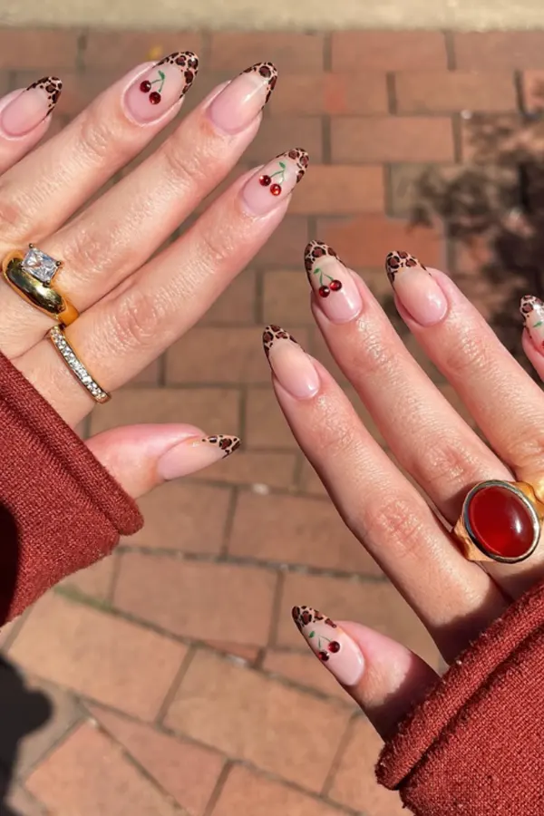 47 Cozy Cute Fall Nails Designs Autumn Mani Ideas You Must Try This Season 31 Bold Cherry Red Wild Nail Designs