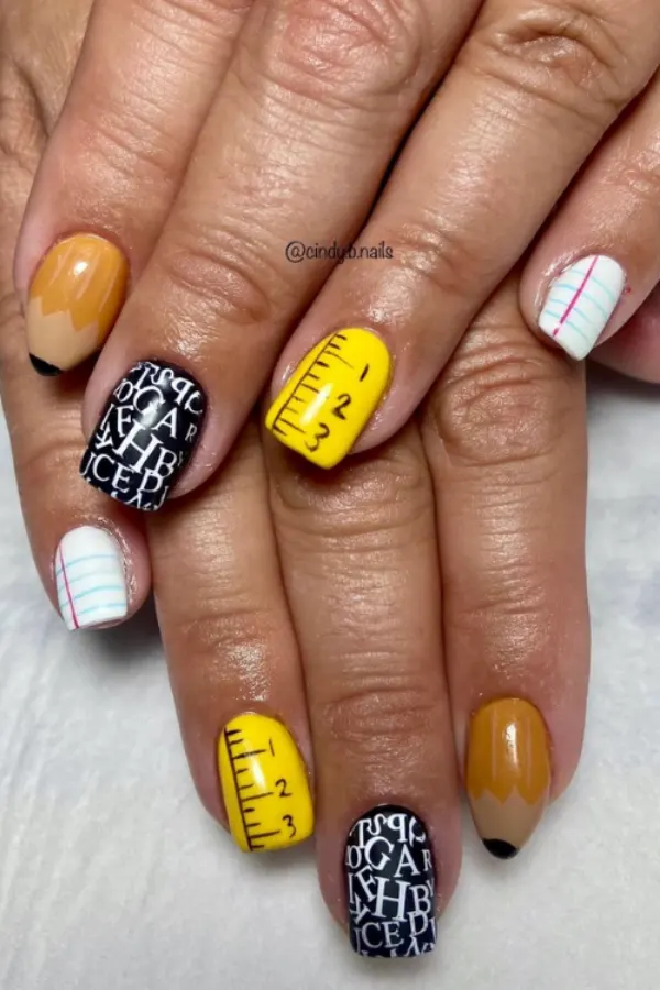 Bold Geometric Nail Art