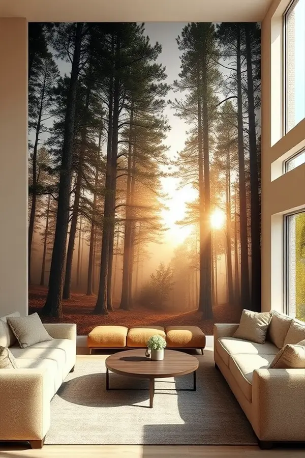 29 Living Room Wall Ideas That Add Instant Style 10 Bold Living Room Wall Murals