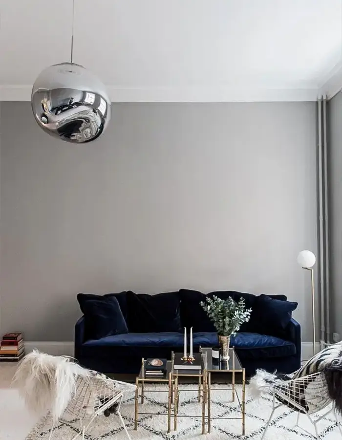 48 Blue Grey Living Room Ideas with Style and Calm 44 Bright Living Room With Midnight Blue Contrast