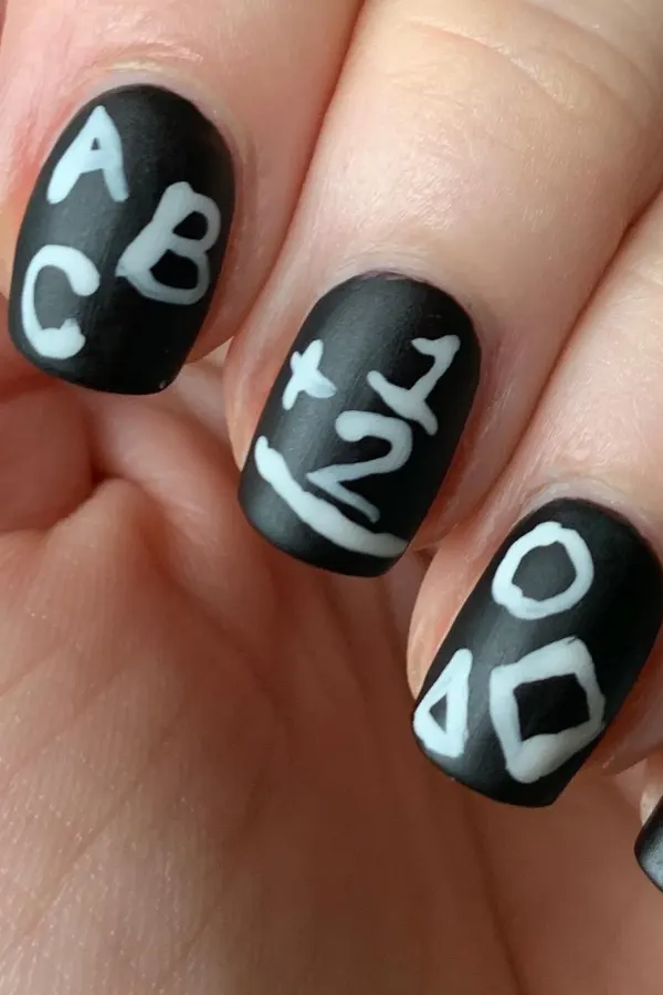 Chalkboard Nails for Teachers