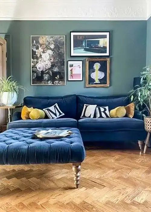 46 Calm Blue And Green Living Room Ideas 46 Charming Mix with Gentle Hues
