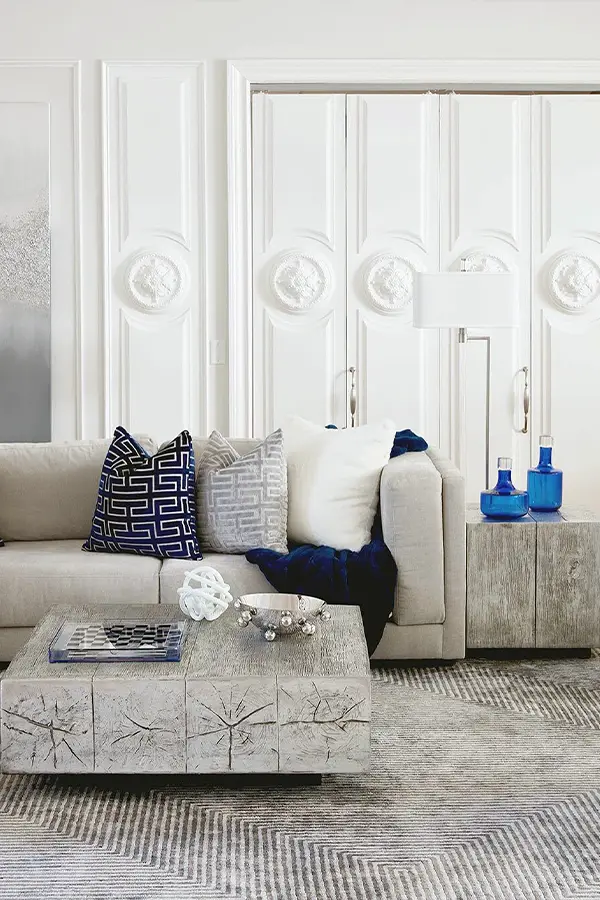 25 Rug Ideas for Living Rooms That Stand Out 16 Chevron Rugs in Silvery Grays