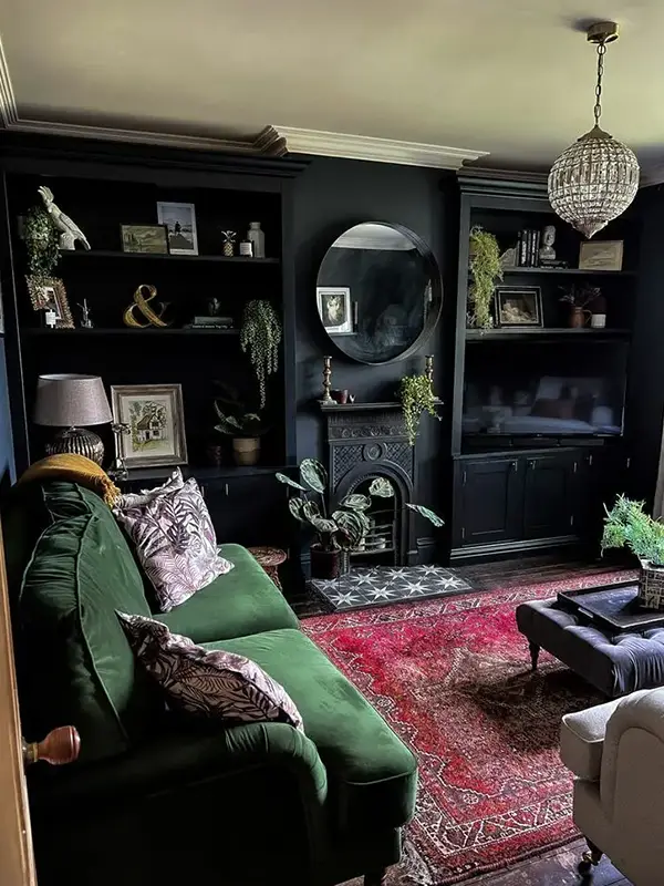 Color Pops in All Black Space