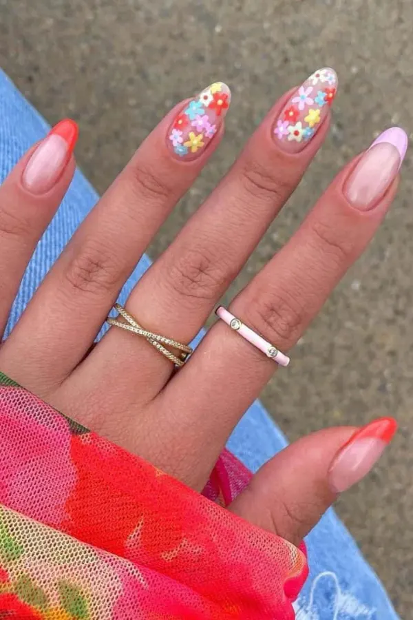 54 Elegant Flower Nail Designs Floral Mani Ideas To Copy This Season 42 Colorful Spring Holiday Nails
