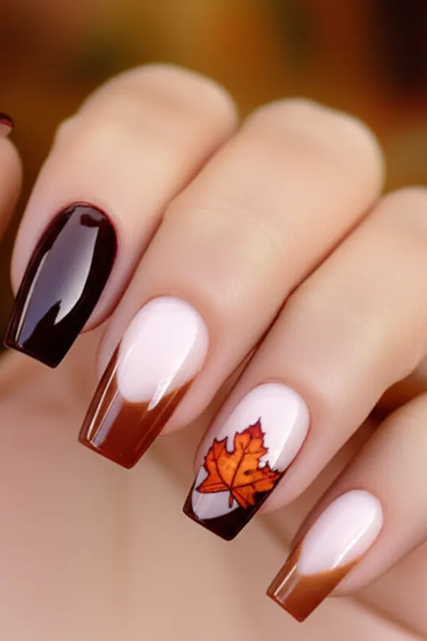 47 Cozy Cute Fall Nails Designs Autumn Mani Ideas You Must Try This Season 10 Simple Autumn Nails Design