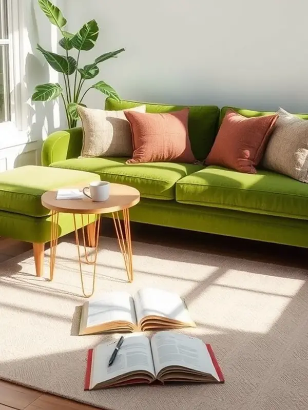 29 Green Couch Living Room Ideas with Bold Style 27 Cozy Corner Living Room Setup
