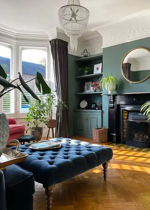46 Calm Blue And Green Living Room Ideas 28 Cozy Layers with Classic Color