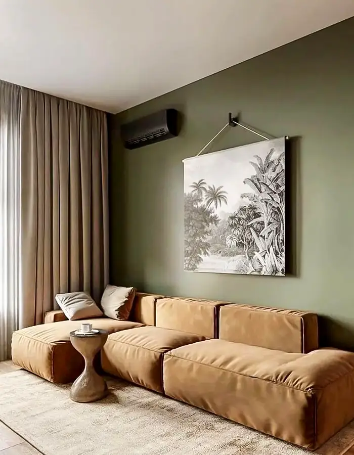 46 Green And Beige Living Room Ideas With Calm Style 28 Cozy Nook with Green Accent