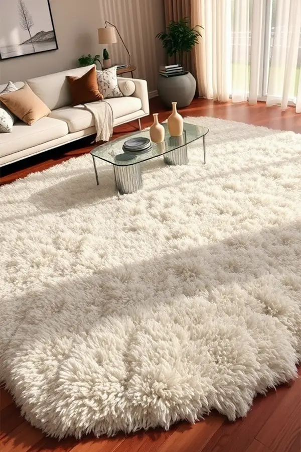 25 Rug Ideas for Living Rooms That Stand Out 19 Cozy Rugs with Plush Texture