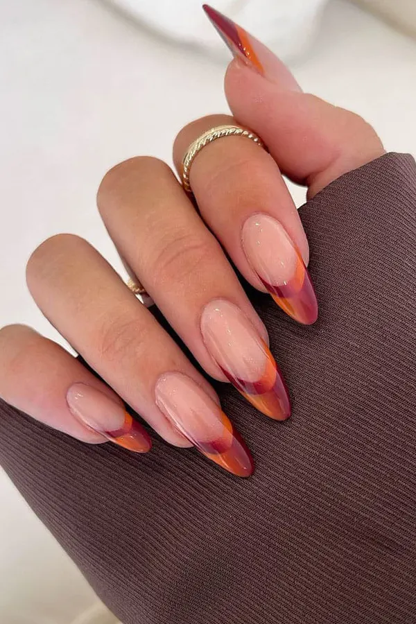 47 Cozy Cute Fall Nails Designs Autumn Mani Ideas You Must Try This Season 30 Cozy Autumn French Tips