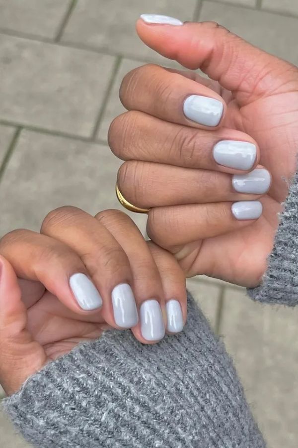 36 Subtle Yet Cute Minimal Nail Designs Mani Ideas You’ll Love to Wear 20 Creamy Grey Neutrals