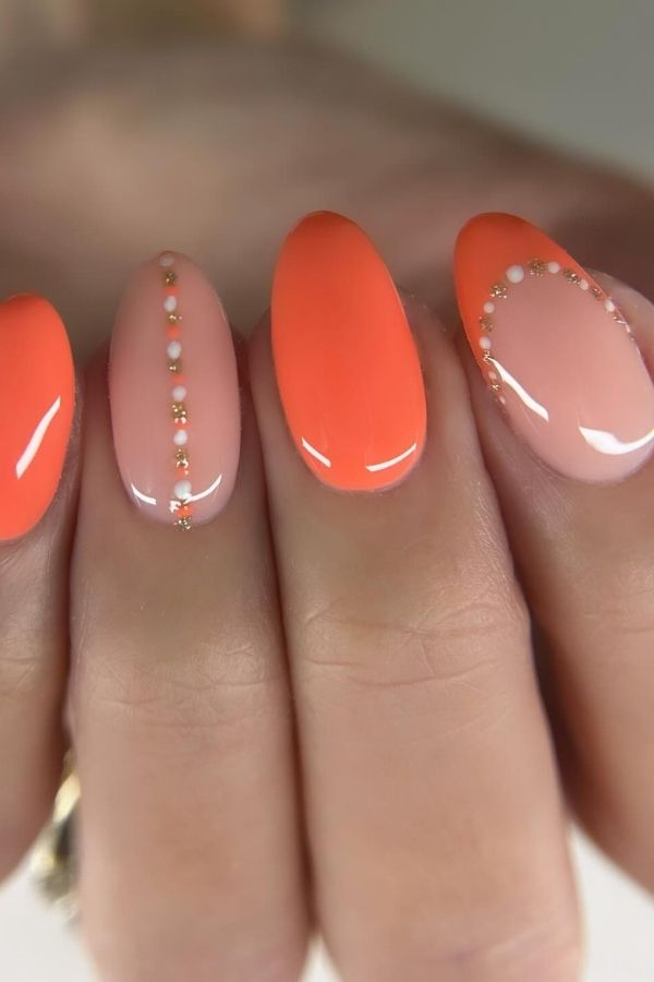 39 Gorgeous Coral Nail Designs Ideas for Short and Long Nails 37 Cute Bright Coral Nails Art