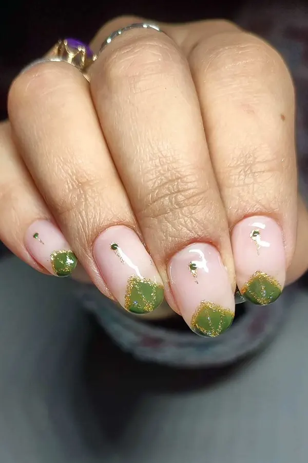 Deco Fingertips with Gold Accents