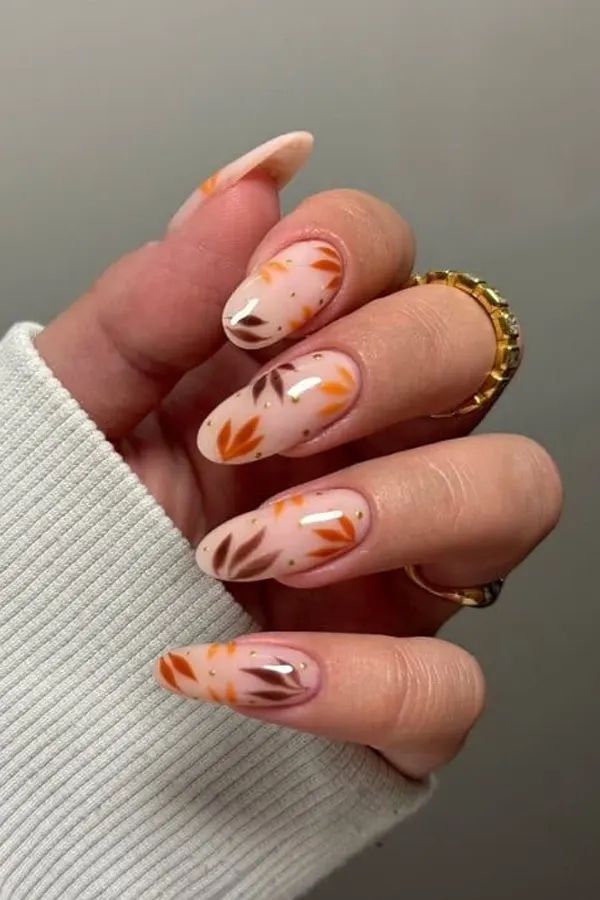 37. Glam Fall Wedding Nail Ideas For Guests & Bride That Look Great in Every Photo 34 Deep Burgundy Brown Nails for Wedding Guests