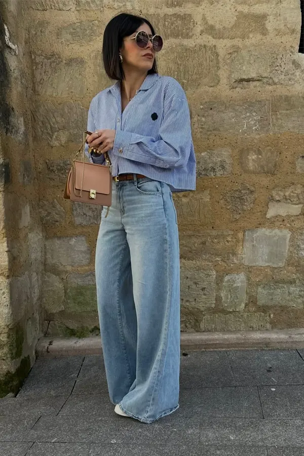 51 Stylish Fall Outfit Ideas for Woman Who Want Comfort and Class 14 Denim Top Denim Bottom Autumn Outfit
