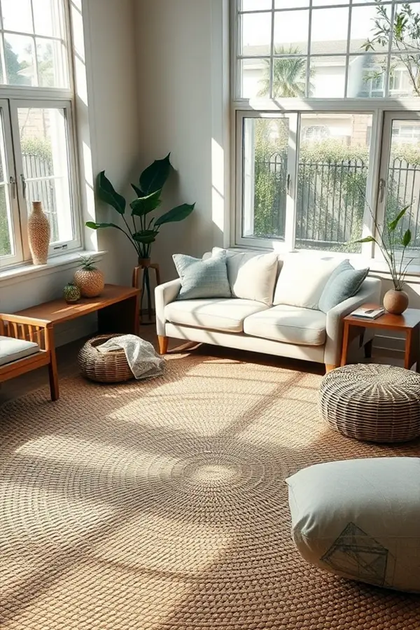25 Rug Ideas for Living Rooms That Stand Out 5 Earthy Rugs with Natural Fibers