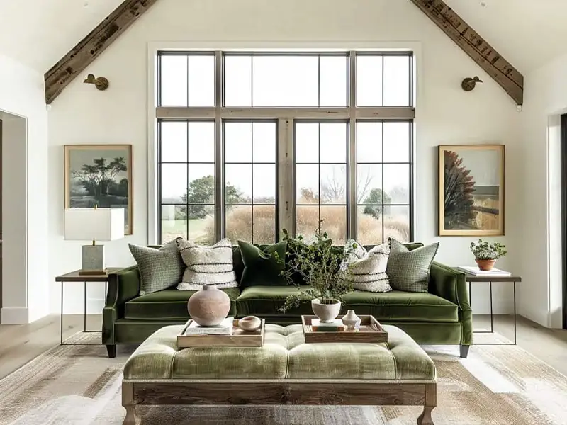 29 Green Couch Living Room Ideas with Bold Style 12 Elegant Green Living Room