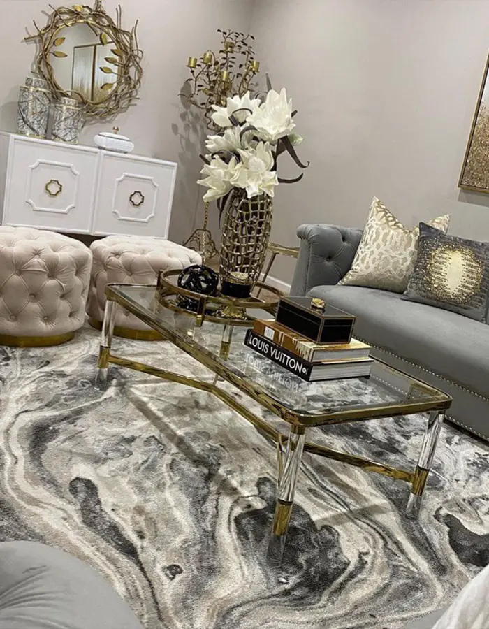 48 Glam Living Room Ideas with Timeless Style 18 Elegant Living Room With Luxe Glam