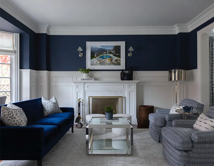 48 Blue Grey Living Room Ideas with Style and Calm 26 Elegant Living Room With Navy and White