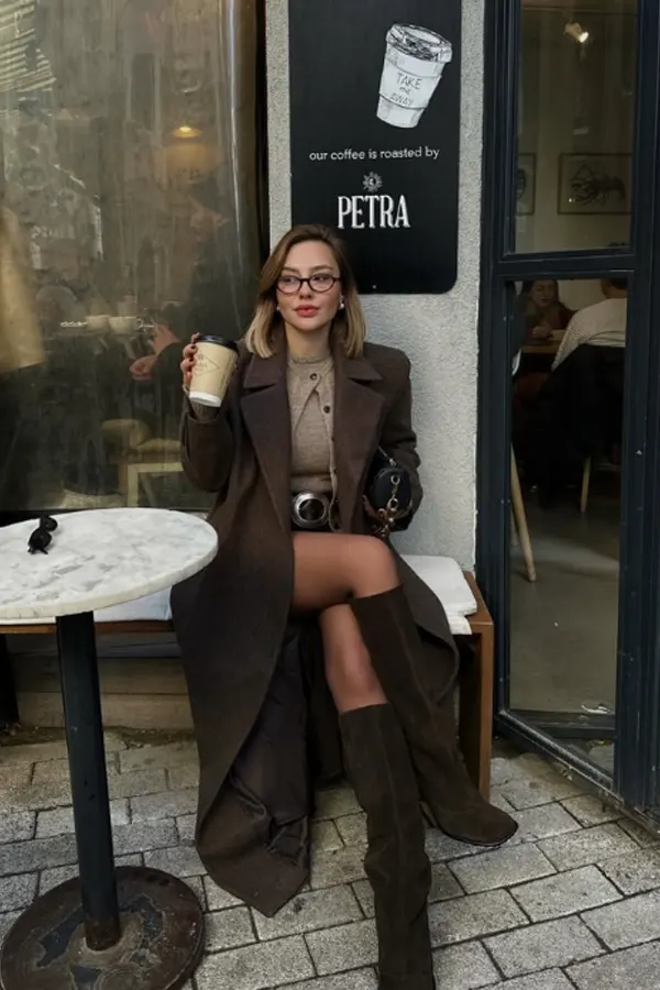 51 Stylish Fall Outfit Ideas for Woman Who Want Comfort and Class 27 Elevated Layering with Cardigan Set and Skirt - Fall Outfit Ideas for Women