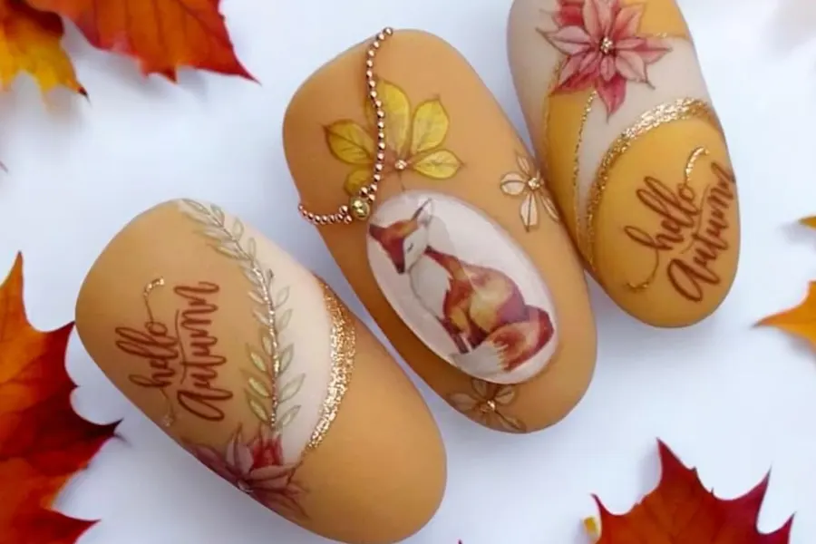 47 Cozy Cute Fall Nails Designs Autumn Mani Ideas You Must Try This Season 22 Fall September Acrylic Nails