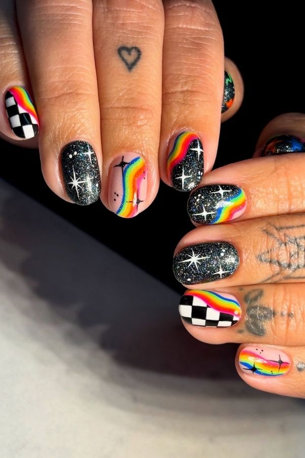 41 Fun Summer Nails Designs To Level Up Your Look This Season 7 Fun Pride Summer Nails Art