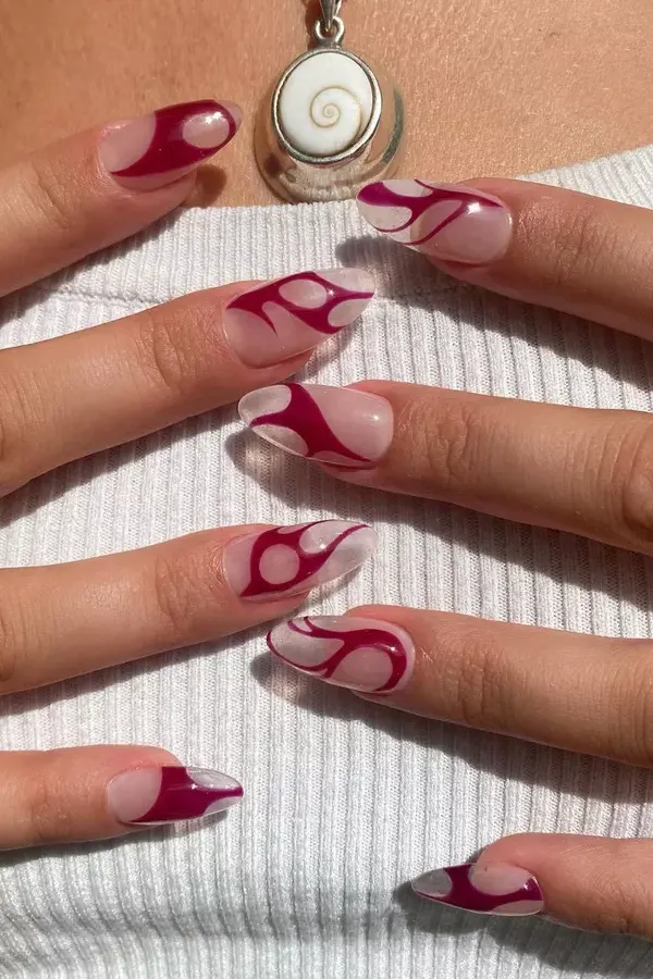 44 Simple Clear Nail Designs For Fresh, Clean, and Modern Mani Look 32 Halloween Season Blood Drip Nails