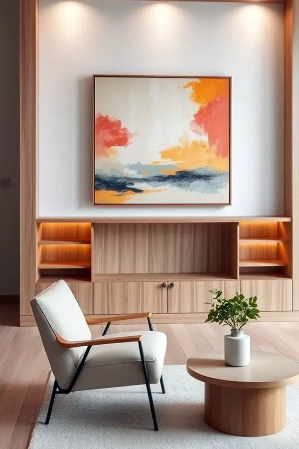 Hidden Shelves Behind Framed Art