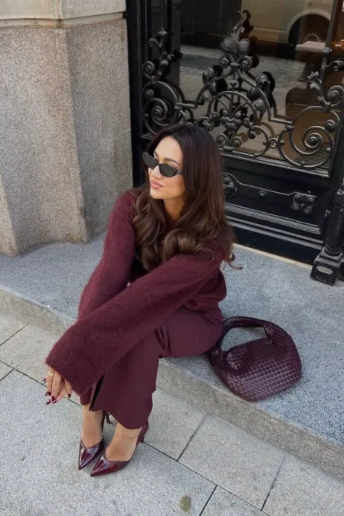 51 Stylish Fall Outfit Ideas for Woman Who Want Comfort and Class 46 Knit Jumper and Trousers for Laid-Back Fall Style - casual fall outfit ideas