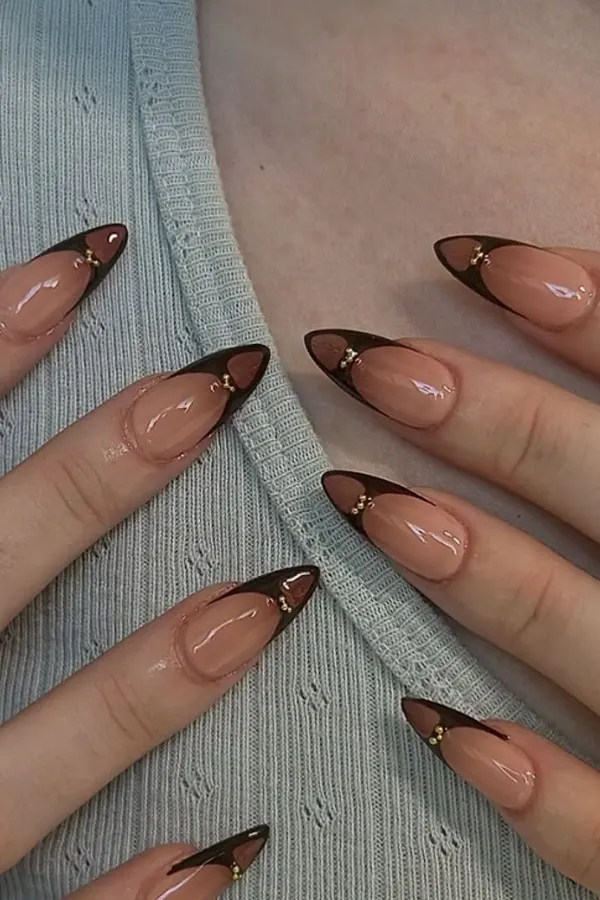 47 Cozy Cute Fall Nails Designs Autumn Mani Ideas You Must Try This Season 8 Latte-Inspired Taupe French Tips