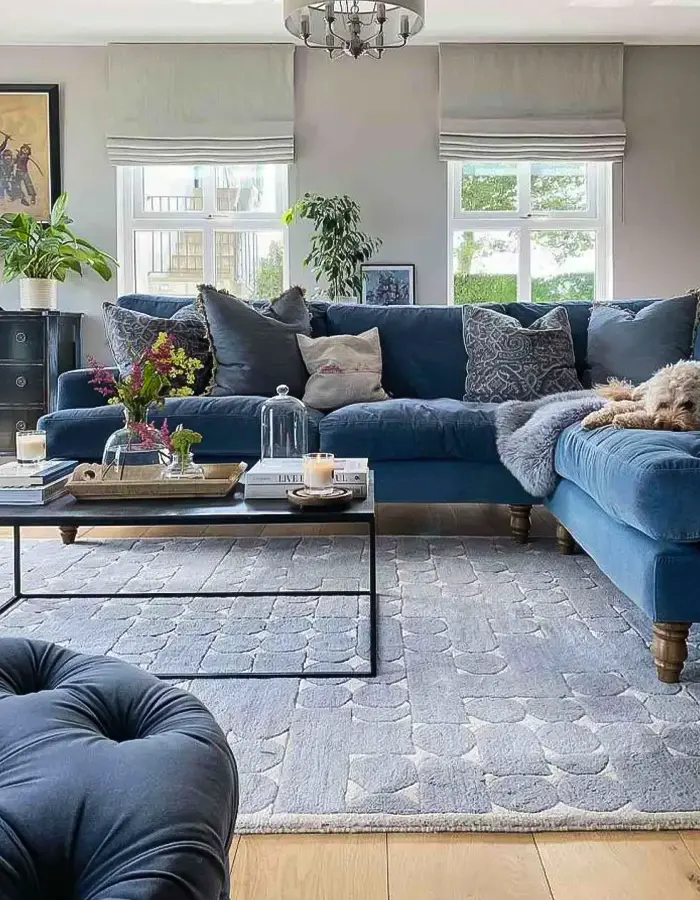 48 Blue Grey Living Room Ideas with Style and Calm 45 Layered Blue and Grey Living Room
