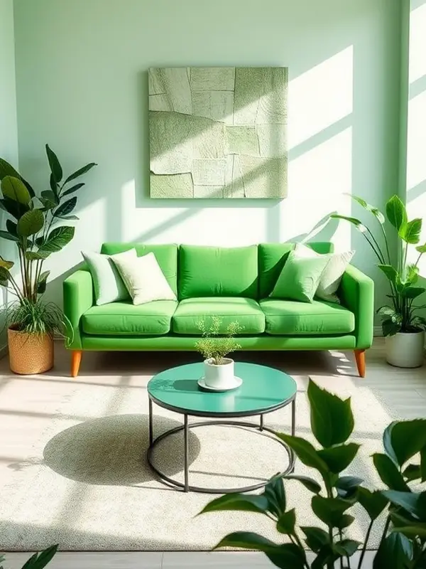 29 Green Couch Living Room Ideas with Bold Style 29 Layered Green Tones in the Living Room