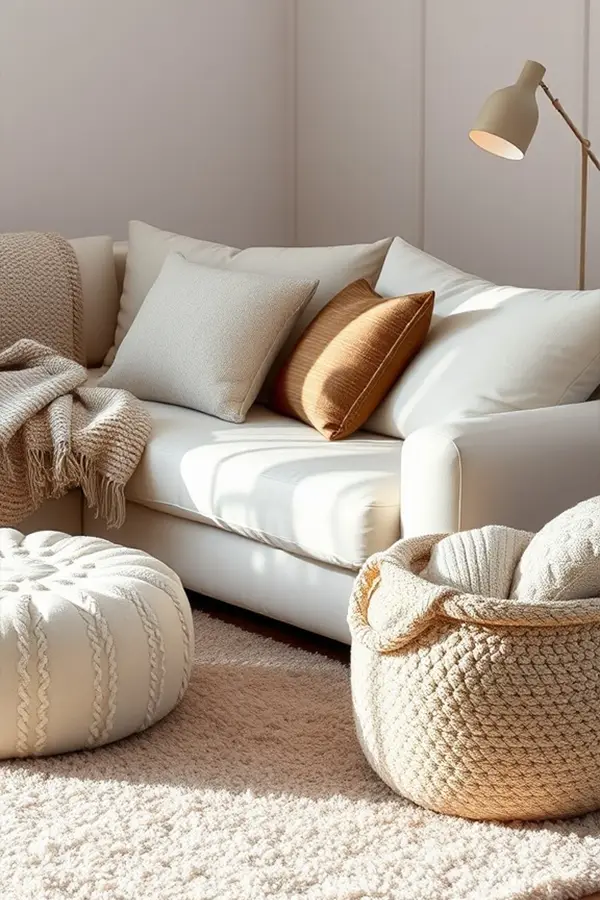 26 Cozy Living Room Designs You’ll Want to Copy 3 Layered Textiles That Add Warmth