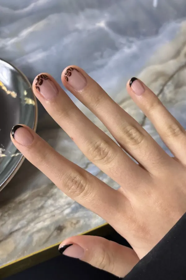 Leopard Print Manicure Tips
