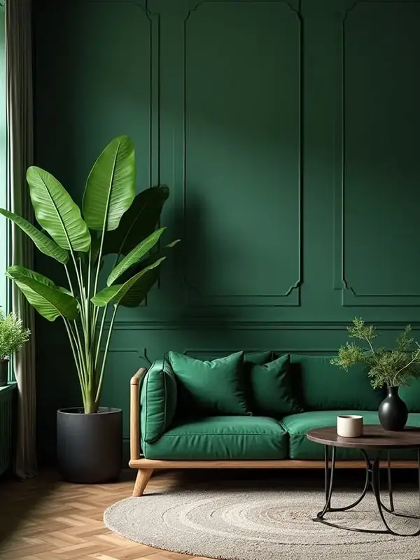 Lush Greenery for Fresh Contrast