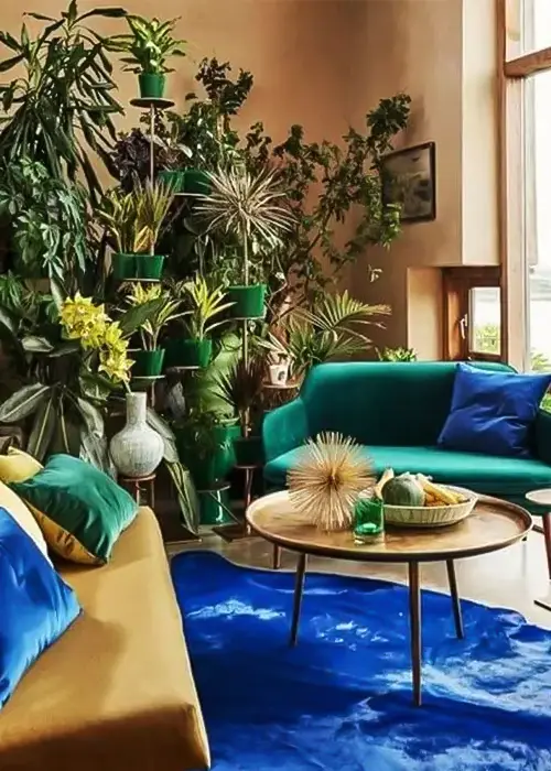 46 Calm Blue And Green Living Room Ideas 11 Lush Layers with Earthy Tones