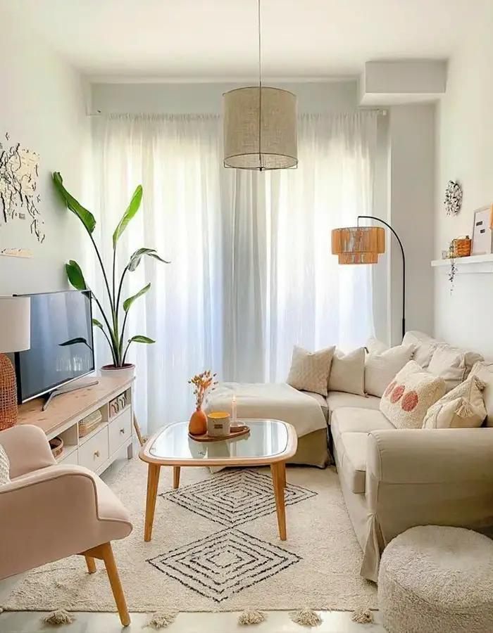 47 Narrow Living Room Decor Ideas That Maximize Space 9 Maximize Space With Smart Pairings